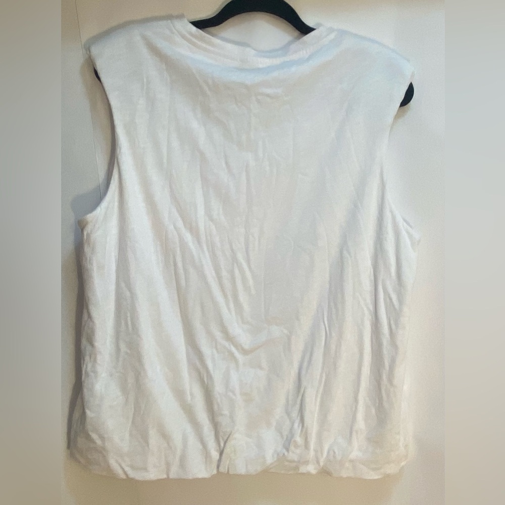NWT JOEs The Arden Slub Sleeveless Tee White Size Large - Picture 10 of 13